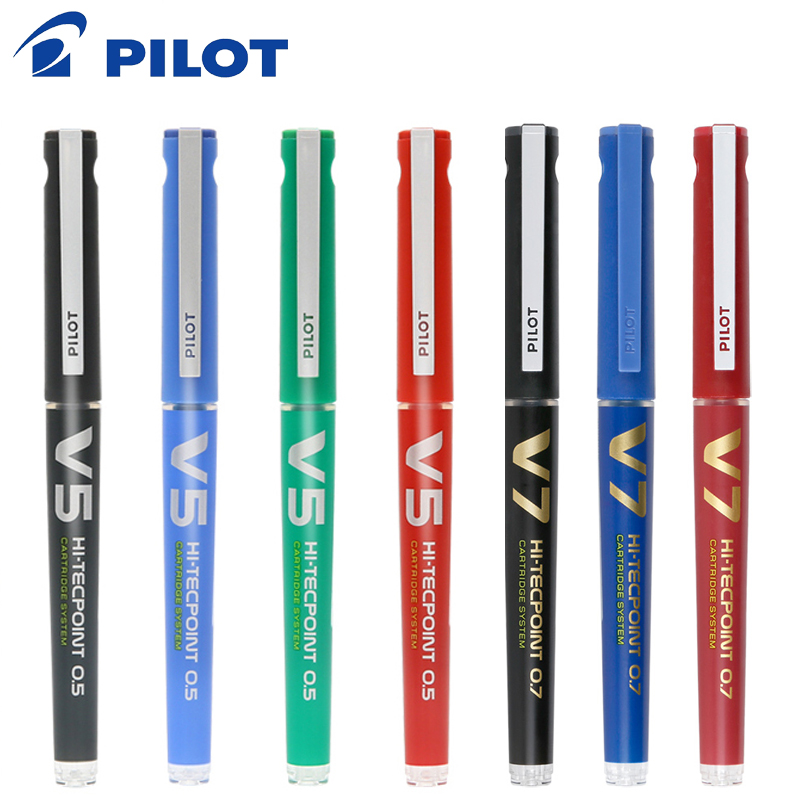 Pilot Pen V5 - Japan pilot HI-TECPOINTジェルペン,BXC-V5/v7 0.5/0.7mm,インクカートリッジ交換用極細針,液体インクオフィス用,2本