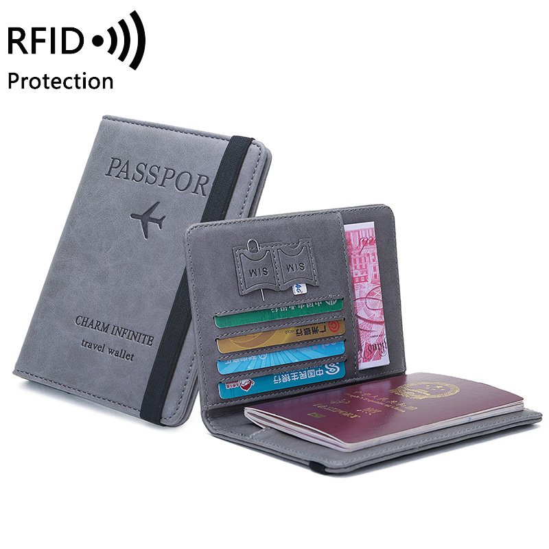 Index Card Holder - ユニセックス PU レザー パスポート ホルダー -