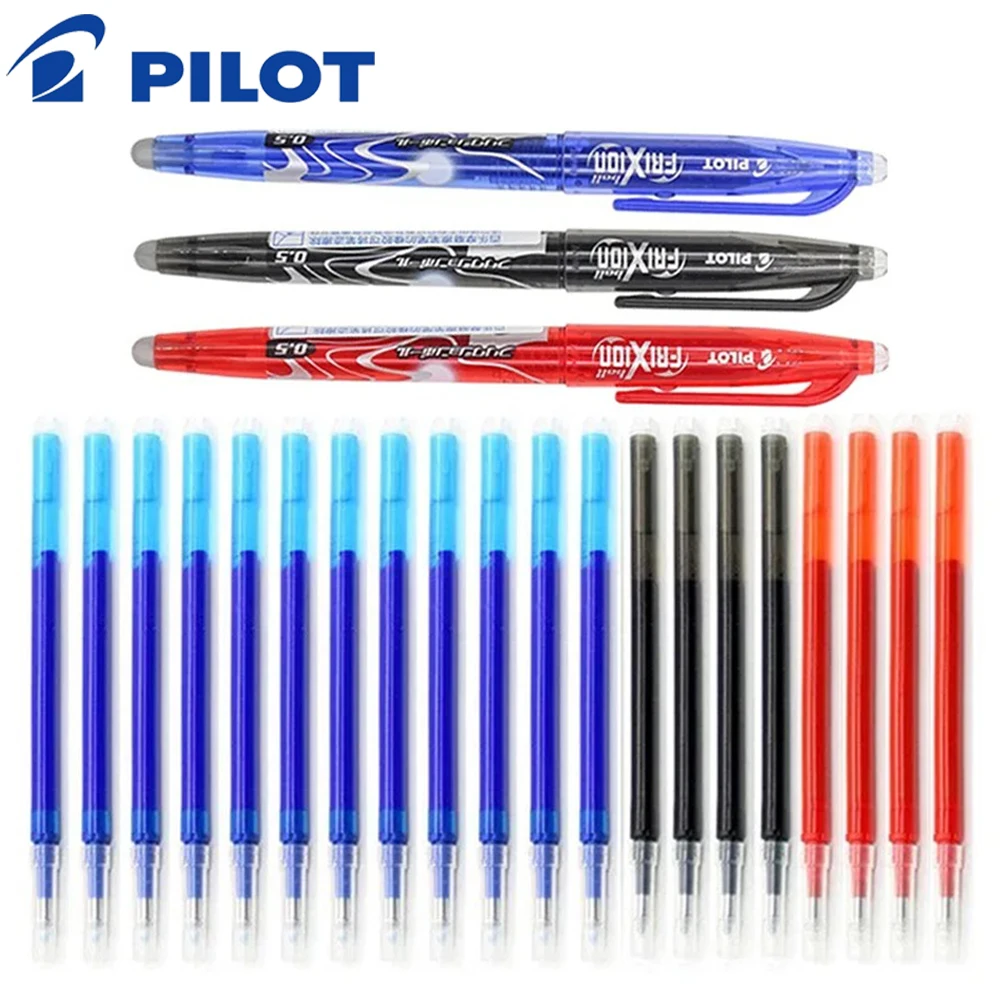 Pilot Pen G2 - パイロットフリクション消去可能なゲルペンセット 0.5 ミリメートル青/黒/赤交換可能なリフィル学生筆記学用品オフィスアクセサリー