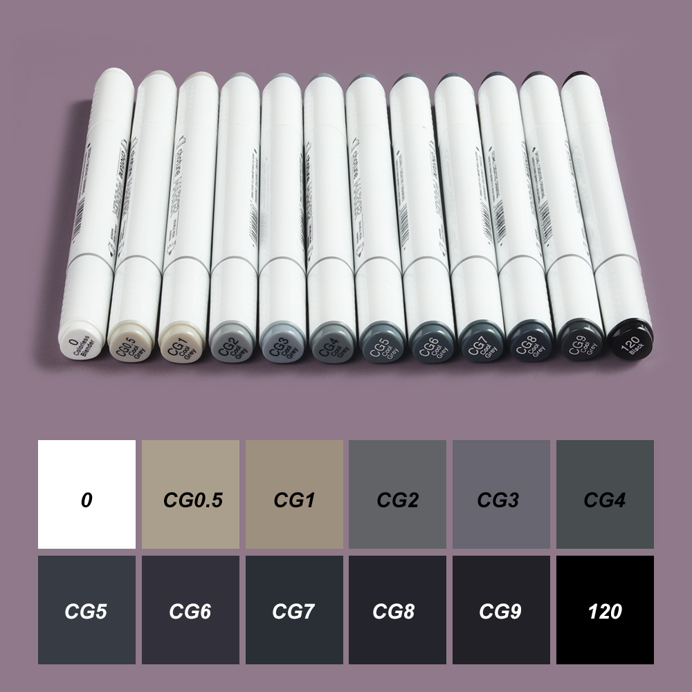 THOTUNE 12 色ウォームグレークールグレーカラーデュ - Copic Marker Sketch のレビューと価格
