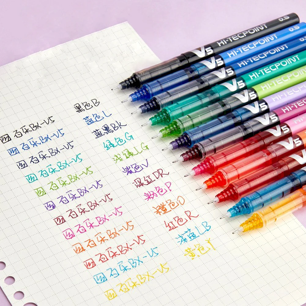 3 個日本パイロットゲルペンストレート液体タイプ 0.5 ミ - Pilot Pen V5 のレビューと価格