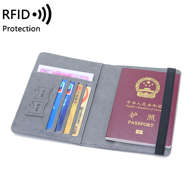 ユニセックス PU レザー パスポート ホルダー - RFI - Index Card Holder のレビューと価格
