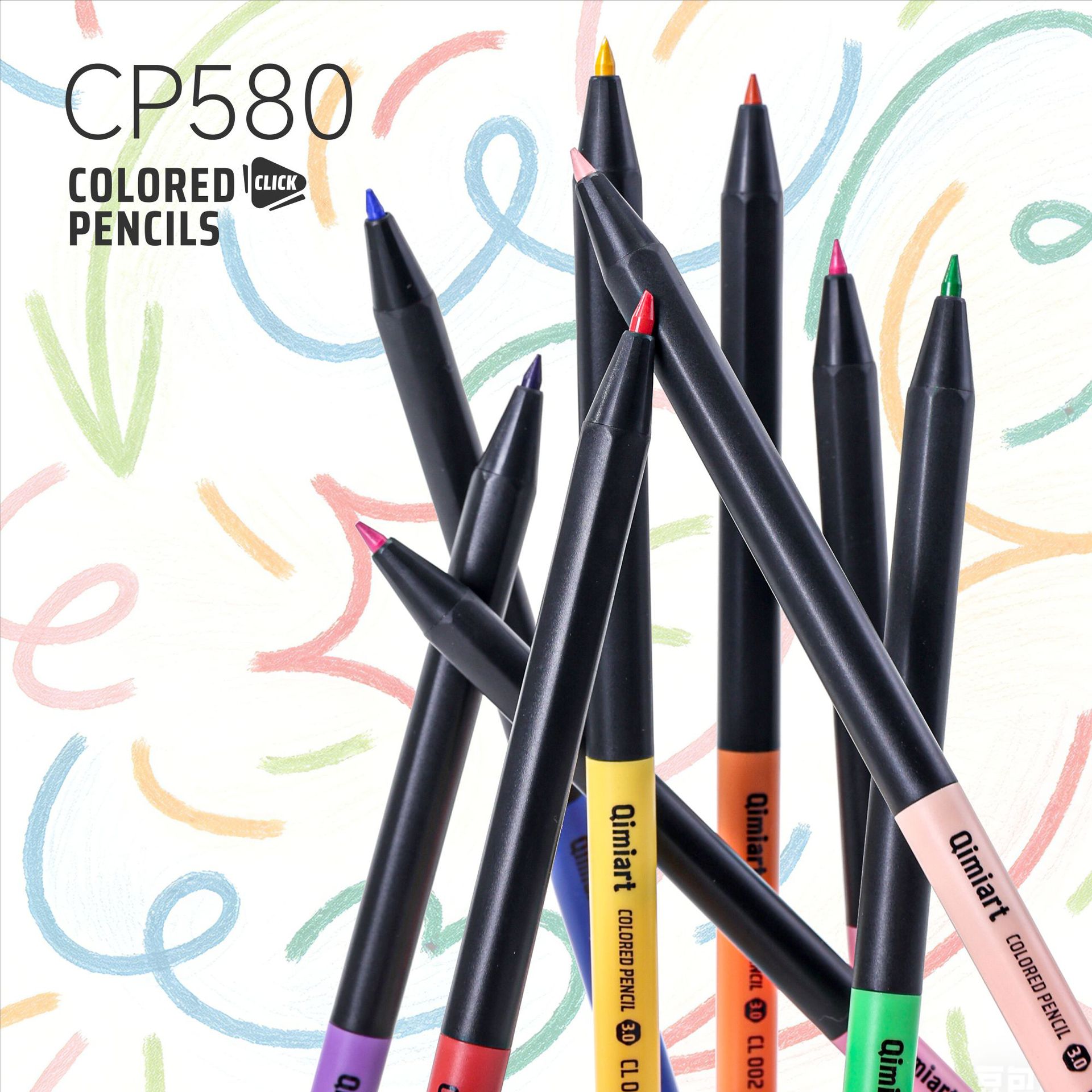 96色の色鉛筆セット Qimiart CP580 3.0mm - Staedtler Pencil Lumocolor のレビューと価格