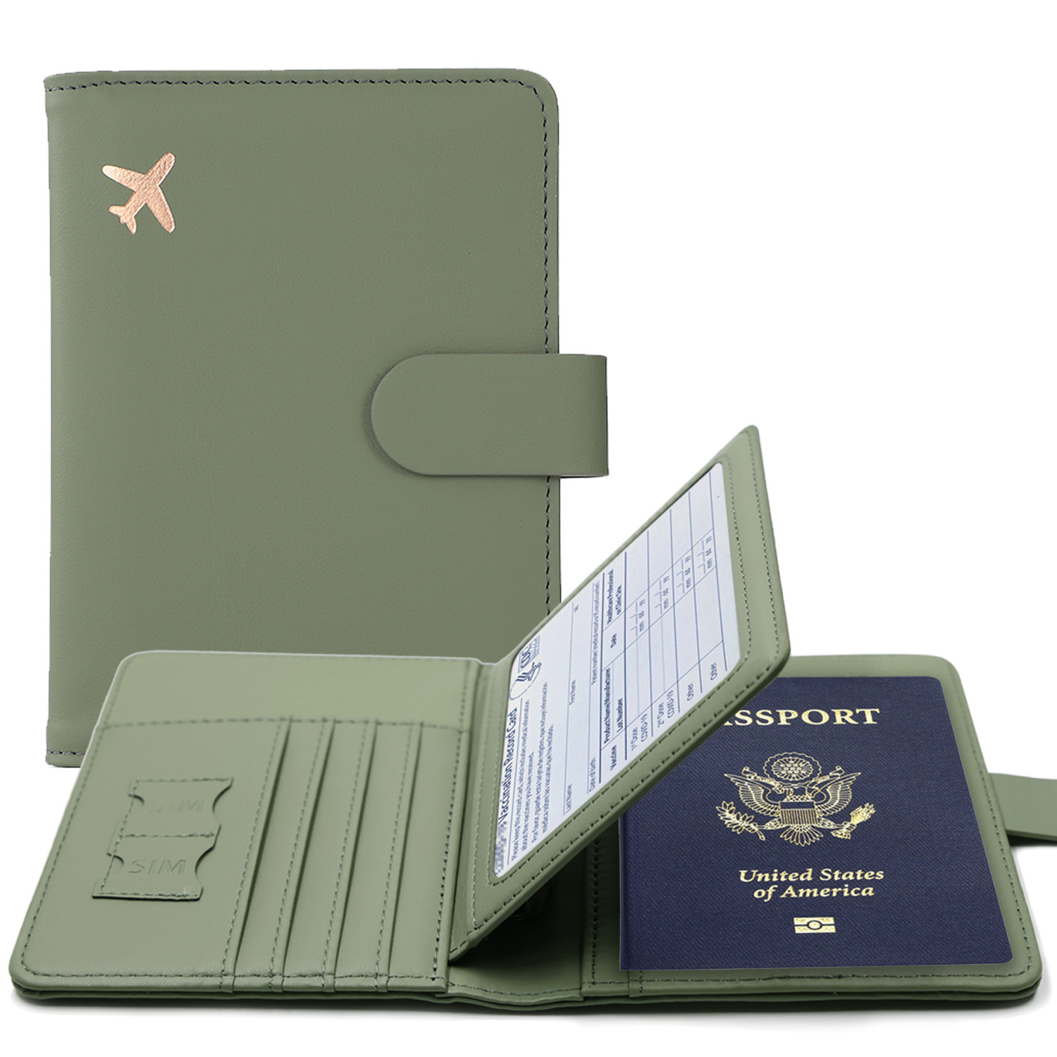 RFID パスポートカバーケースパスポートホルダー多機能パス - Index Card Holder のレビューと価格