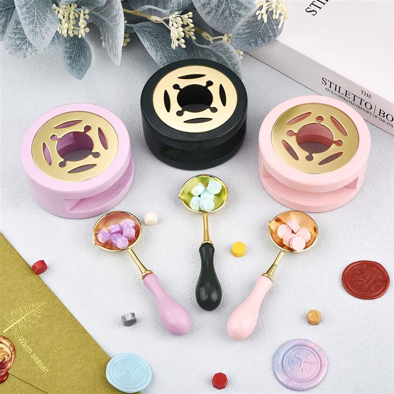 ワックスシール溶融スプーンセット、ラッカー炉、溶融ビーズポッ - Wax Seal Stamp Set のレビューと価格
