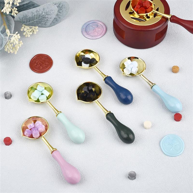 ワックスシール溶融スプーンセット、ラッカー炉、溶融ビーズポッ - Wax Seal Stamp Set のレビューと価格